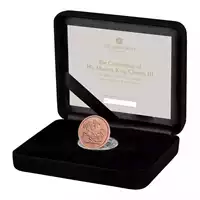 Złoty Brytyjski Suweren Koronacja Jego Królewskiej Mości Króla Karola III 2023 złota moneta pudełko