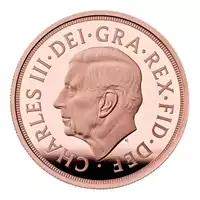 Złoty Brytyjski Suweren zestaw 5 monet 2024 Proof złota moneta awers