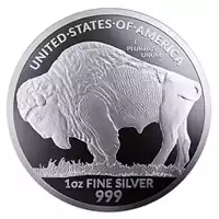Amerykański Bizon 1 uncja - srebrna moneta