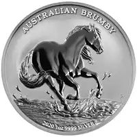 Australian Brumby 1 uncja 2020 - srebrna moneta