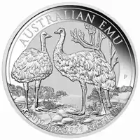 Australijski Emu 1 uncja 2019 - srebrna moneta