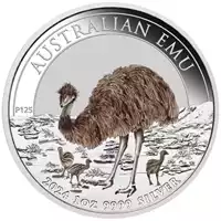 Australijski Emu 1 uncja 2024 kolorowany - srebrna moneta