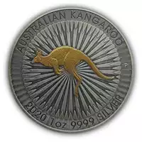 Australijski Kangur 1 uncja 2020 Gold Antique - srebrna moneta