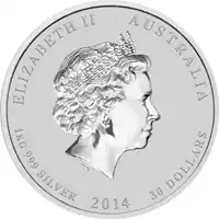 Australijski Lunar: Rok Konia 2014 1 kilogram - srebrna moneta