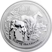 Australijski Lunar: Rok Konia 2014 10 uncji - srebrna moneta