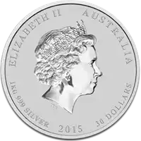 Australijski Lunar: Rok Kozy 2015 1 kilogram - srebrna moneta