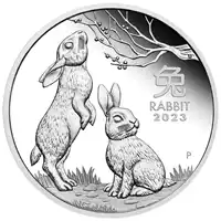 Australijski Lunar: Rok Królika 2023 1/2 uncji Proof - srebrna moneta