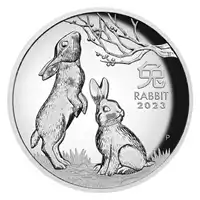 Australijski Lunar: Rok Królika 2023 1 uncja Proof High Relief - srebrna moneta