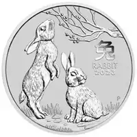 Australijski Lunar: Rok Królika 2023 1 uncja - srebrna moneta