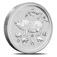 Australijski Lunar: Rok Świni 2019 1 kilogram - srebrna moneta