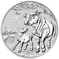 Australijski Lunar: Rok Wołu 2021 1 kilogram - srebrna moneta