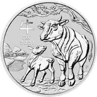 Australijski Lunar 1 uncja - srebrna moneta