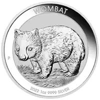 Australijski Wombat 1 uncja 2022 - srebrna moneta