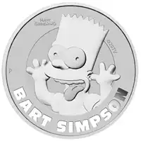 Bart Simpson 1 uncja 2022 - srebrna moneta