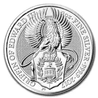 Bestie Królowej 2017: Gryf Edwarda III 2 uncje - srebrna moneta