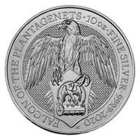 Bestie Królowej 2020: Sokół Plantagenetów 10 uncji - srebrna moneta