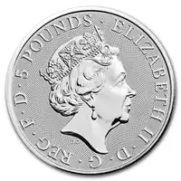 Bestie Tudorów: Lew Anglii 2 uncje 2022 - srebrna moneta