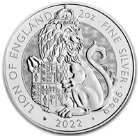 Bestie Tudorów: Lew Anglii 2 uncje 2022 - srebrna moneta