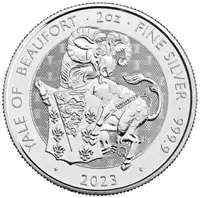 Bestie Tudorów: Yale Beaufortów 2 uncje 2023 - srebrna moneta