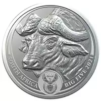 Big Five: Bawół 1 uncja 2021 - srebrna moneta