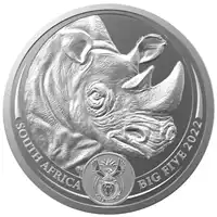 Big Five: Nosorożec 1 uncja 2022 - srebrna moneta