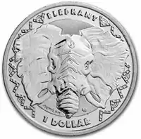 Big Five: Słoń 1 uncja 2023 Sierra Leone - srebrna moneta