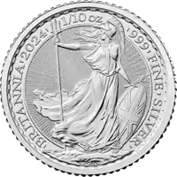Britannia 1/10 uncji 2024 - srebrna moneta
