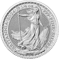 Britannia 1/4 uncji 2024 - srebrna moneta