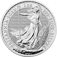 Britannia zestaw 100 x 1 uncja 2022 - srebrna moneta