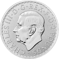 Britannia 1 uncja 2023 Król Karol III - srebrna moneta