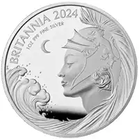 Britannia 1 uncja 2024 Proof - srebrna moneta