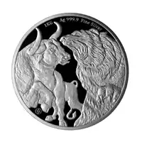 Byk i Niedźwiedź 1 kilogram 2022 - srebrna moneta