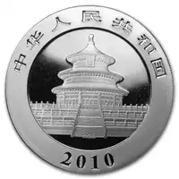 Chińska Panda 1 uncja 2010 - srebrna moneta