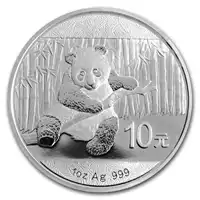 Chińska Panda 1 uncja 2014 - srebrna moneta
