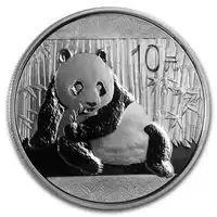 Chińska Panda 1 uncja 2015 - srebrna moneta