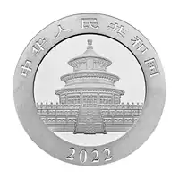 Chińska Panda 30 gramów 2022 - srebrna moneta