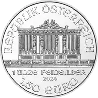 Filharmonicy Wiedeńscy zestaw 500 x 1 uncja 2024 - srebrna moneta