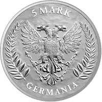 Germania zestaw 5 x 1 uncja 2023 - srebrna moneta