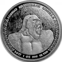 Goryl Srebrnogrzbiety 1 uncja 2017 - srebrna moneta