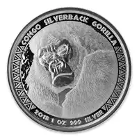 Goryl Srebrnogrzbiety 1 uncja 2018 - srebrna moneta