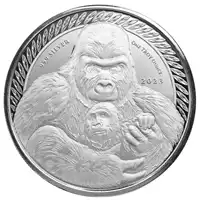 Goryl Srebrnogrzbiety 1 uncja 2023 - srebrna moneta