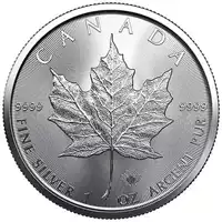 Kanadyjski Liść Klonowy 1 uncja 2021 - srebrna moneta
