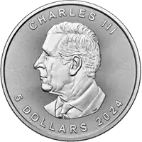 Kanadyjski Liść Klonowy zestaw 25 x 1 uncja 2024 - srebrna moneta