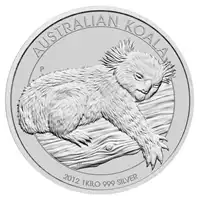 Koala 1 kilogram 2012 - srebrna moneta
