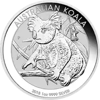 Koala 1 uncja 2018 - srebrna moneta