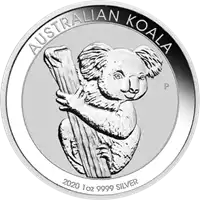 Koala 1 uncja 2020 - srebrna moneta