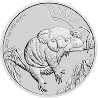 Koala 1 uncja 2022 - srebrna moneta