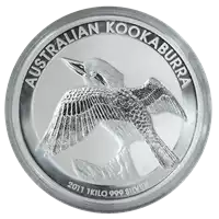 Kookaburra 1 kilogram 2011 - srebrna moneta
