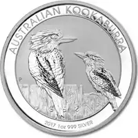 Kookaburra 1 uncja 2017 - srebrna moneta