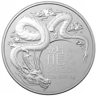 Lunar: Rok Smoka 2024 1 uncja RAM - srebrna moneta